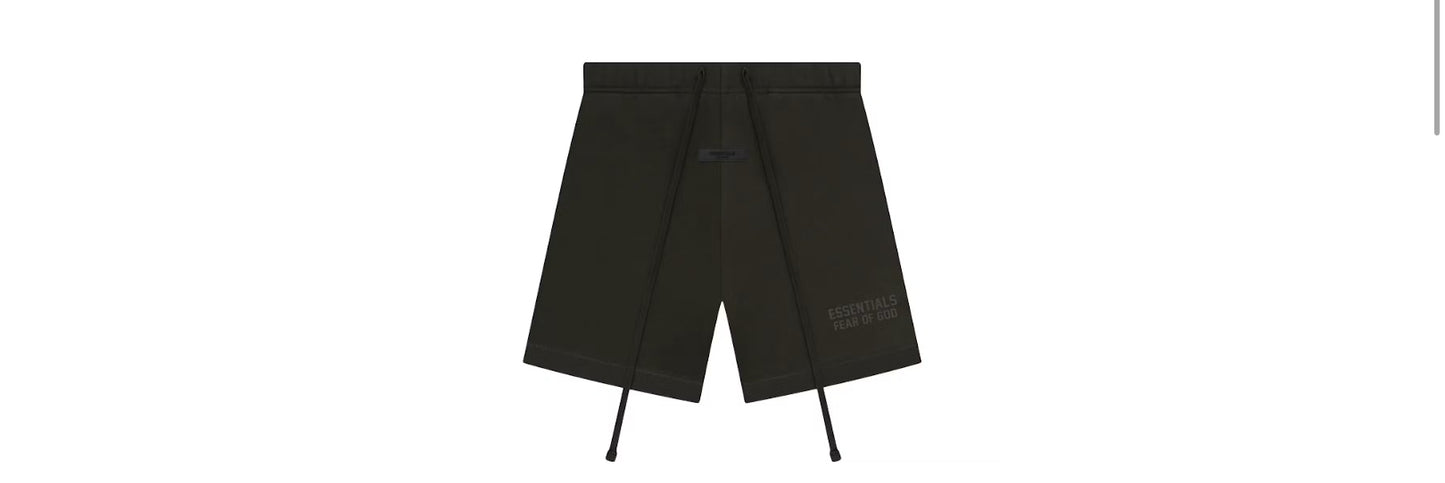 Essentials Off Black Shorts