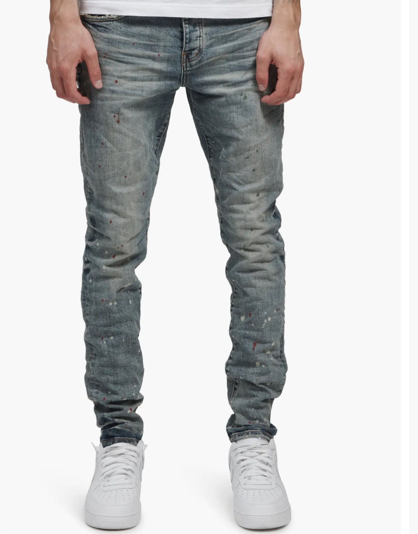 Purple jeans vintage spotted