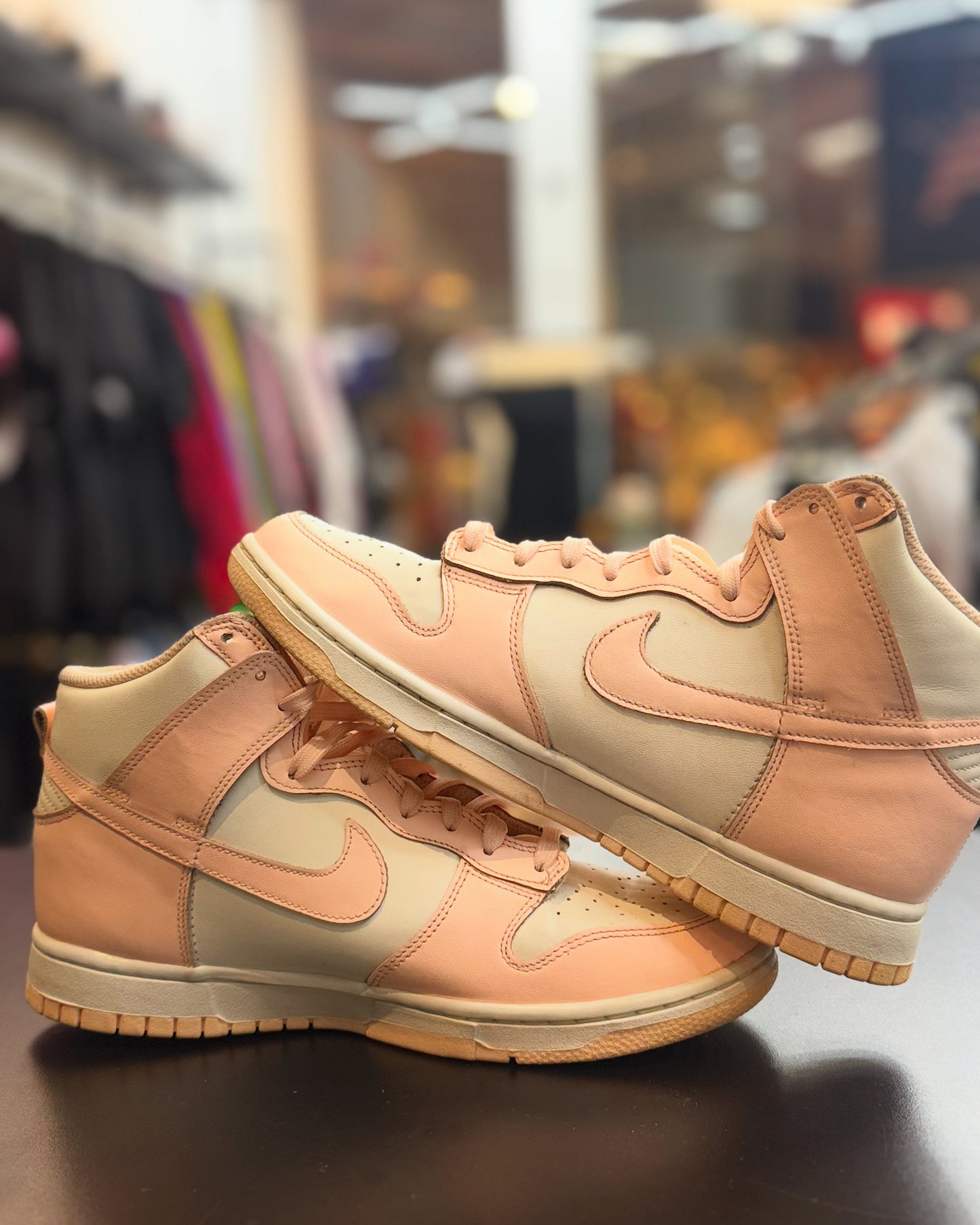 used Nike Dunk High “Crimson Tint”