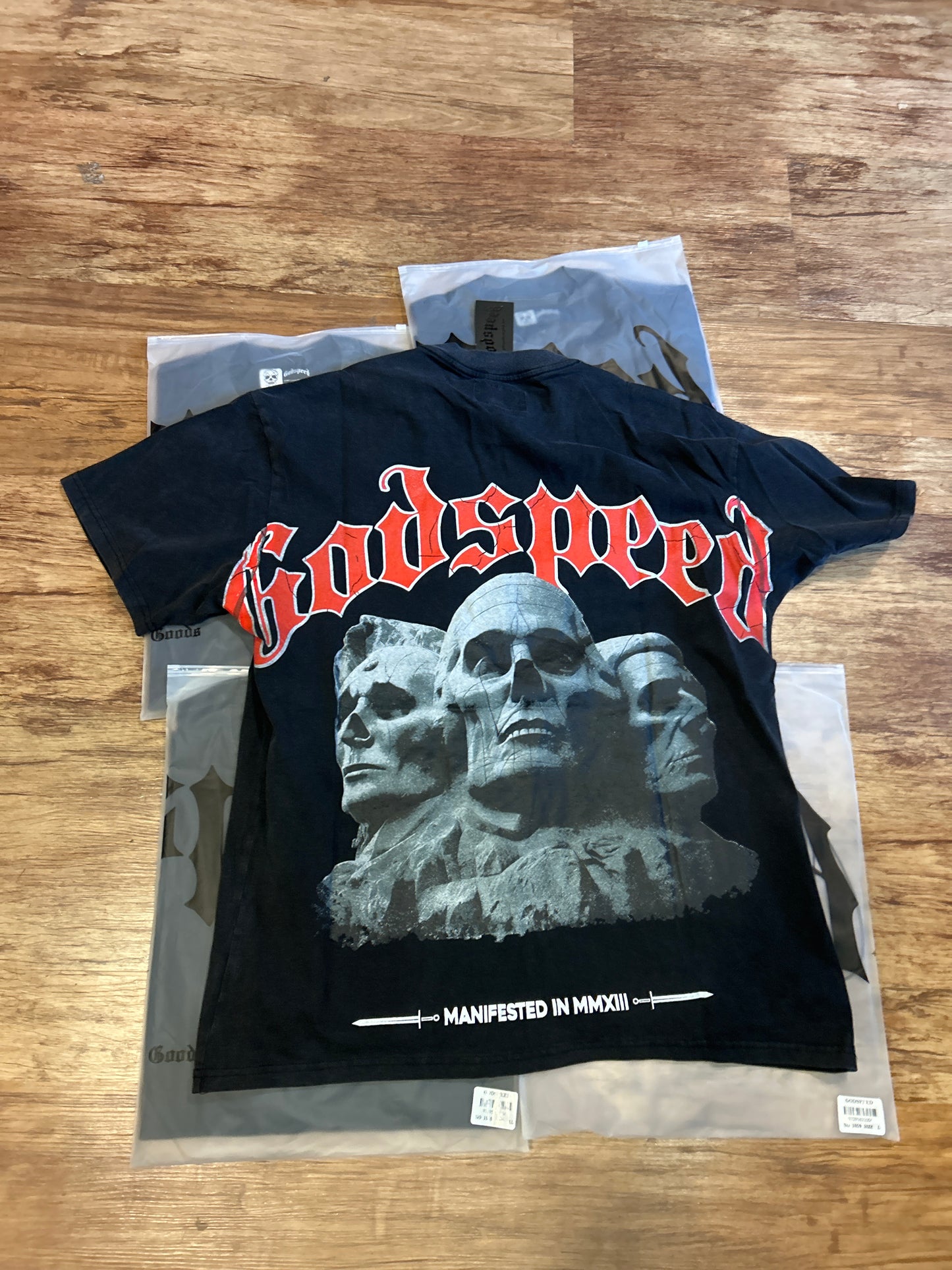 God Speed Black 3 Statue Tee