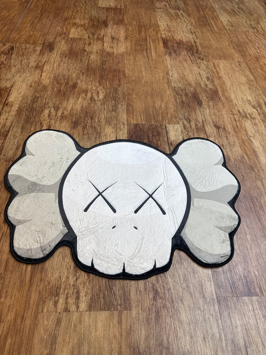 Kaws Big Head Grey Rug