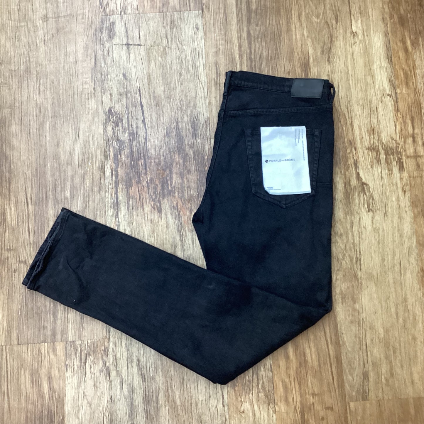 Black purple jeans