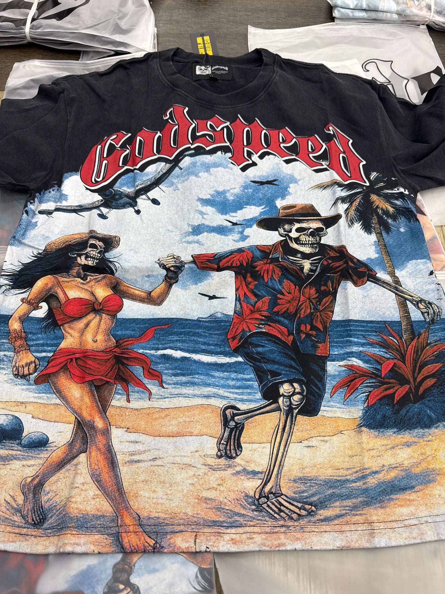 God Speed Black Island Lover Tee