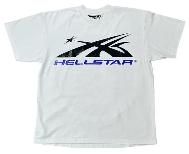 Hellstar Classic White Blue Tee