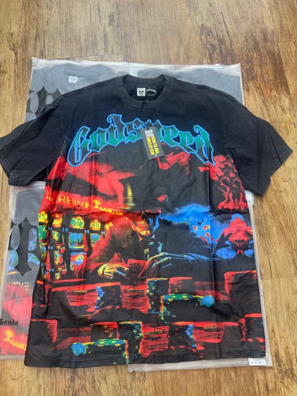 God Speed Black Poker Tee