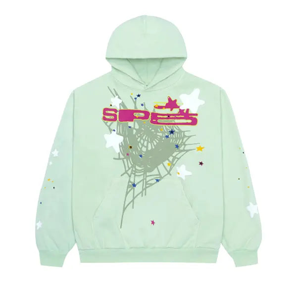 Sp5der SP5 Mint Hoodie