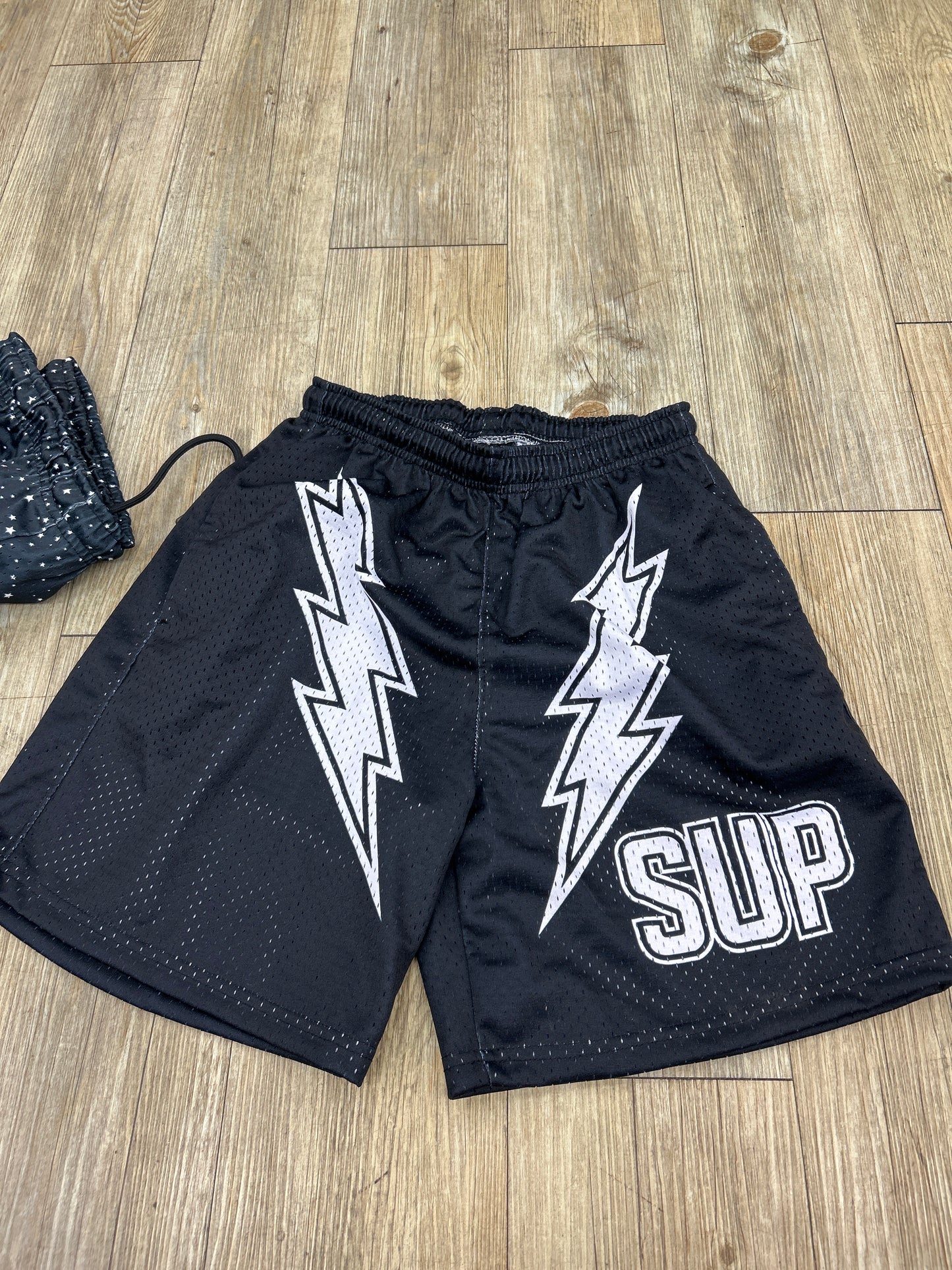 Sup black bolts shorts