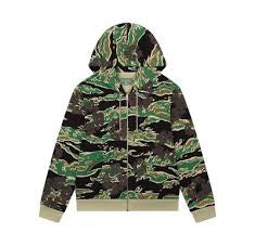 Denim Tears The Cotton Wreath Zip Up Green Camo