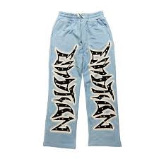 Mixed Emotion Blue Rhinestone sweatpants