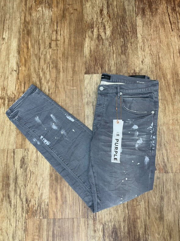 Grey purple jeans