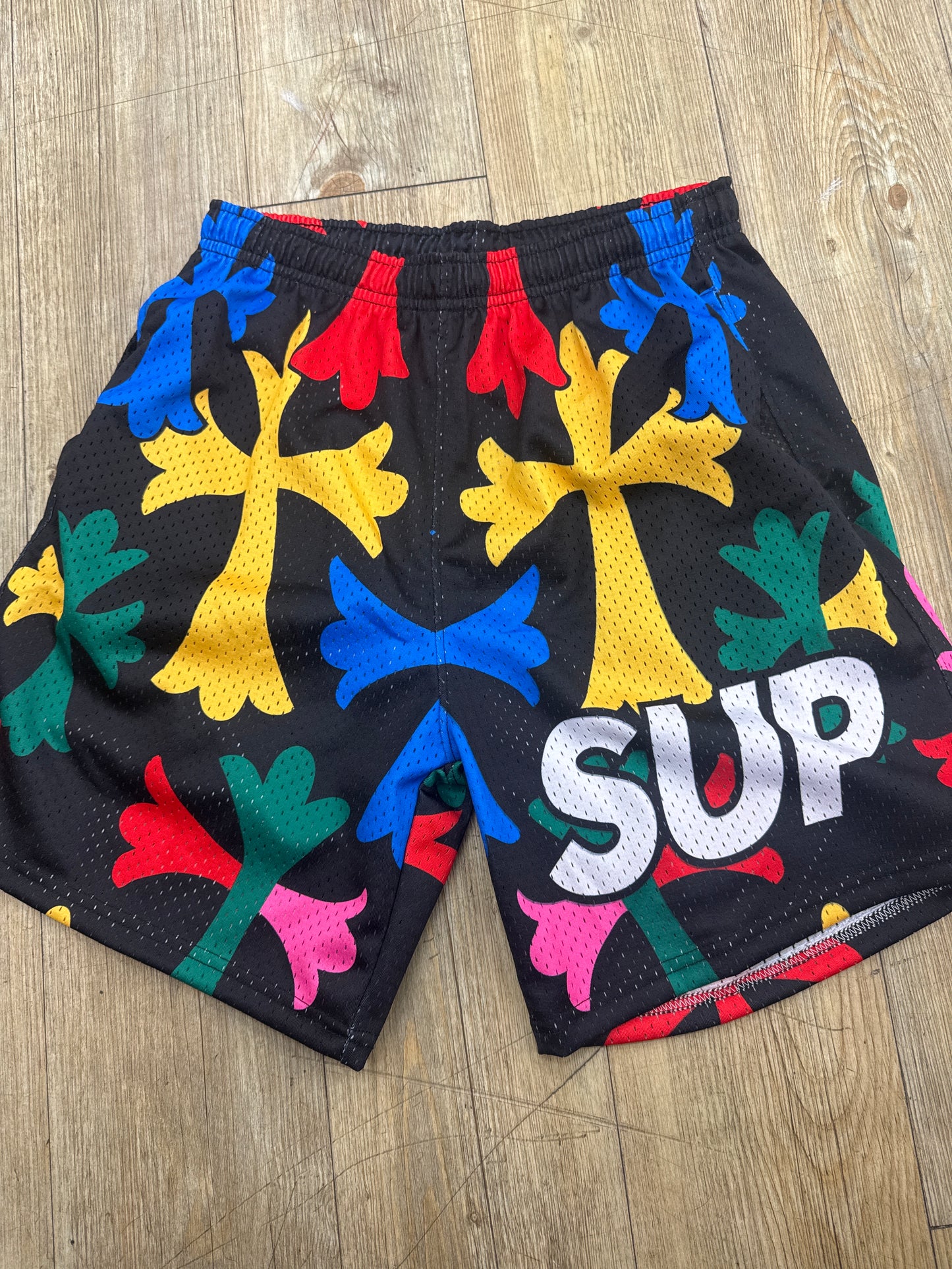 Sup Crosses Black Multicolor Shorts