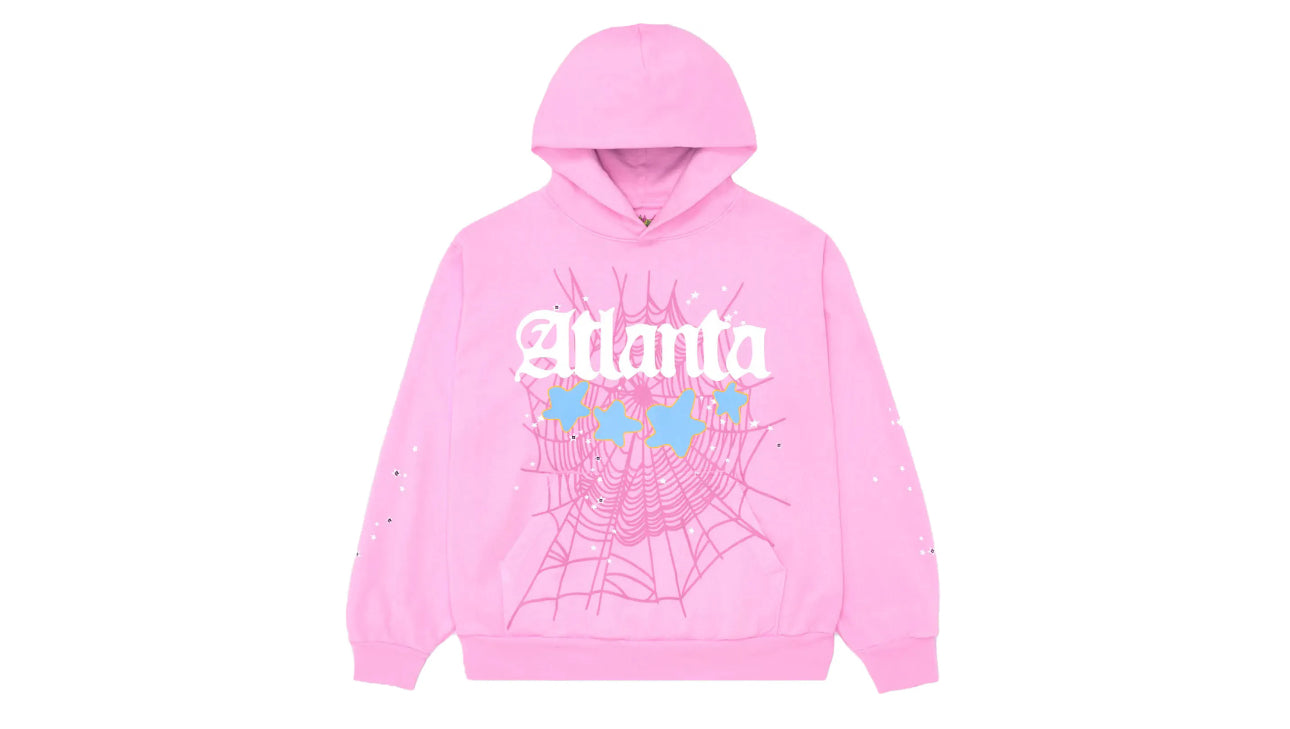 Sp5der Pink Atlanta Hoodie