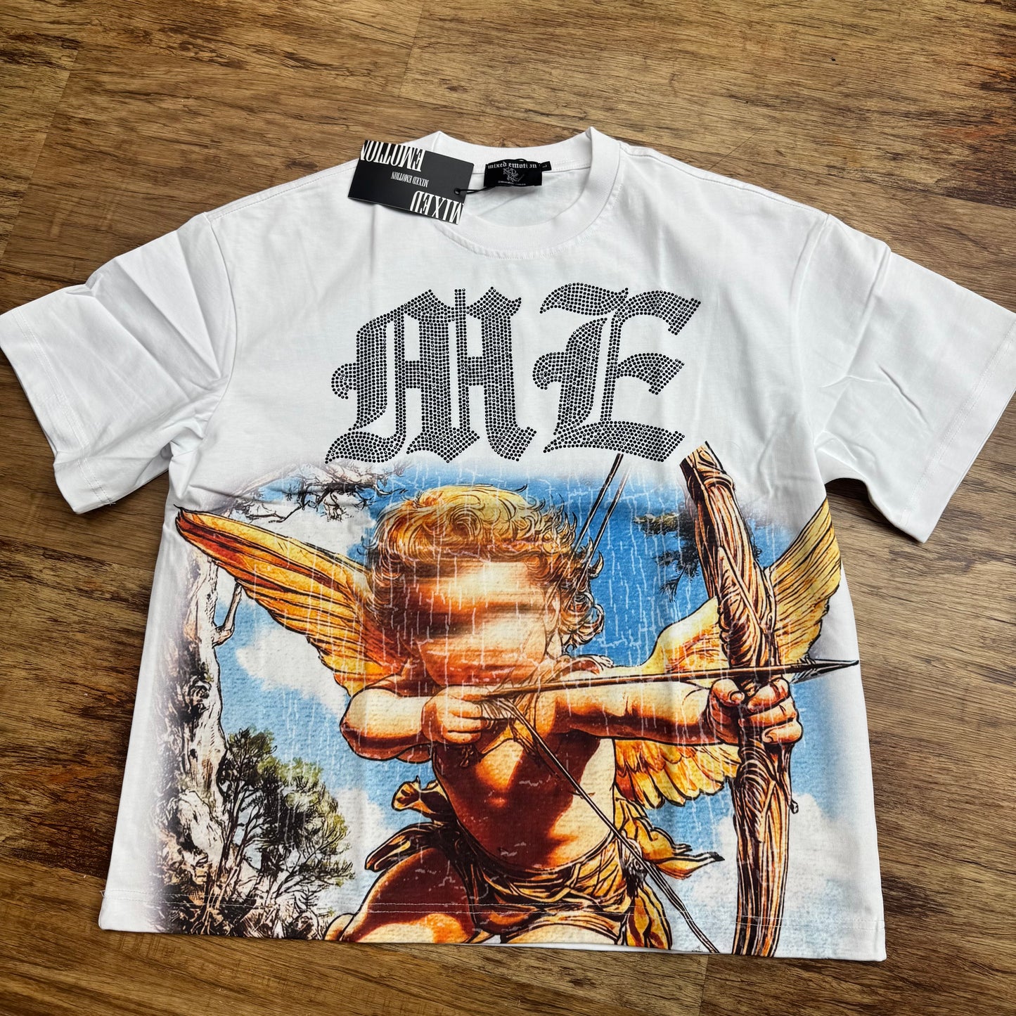 Mixed Emotion Baby Cupid White Tee