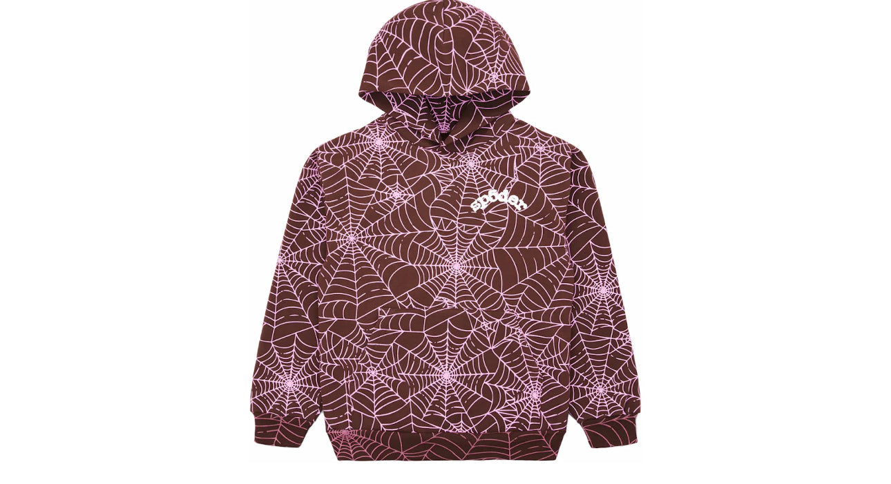 Sp5der Brown AOP Hoodie
