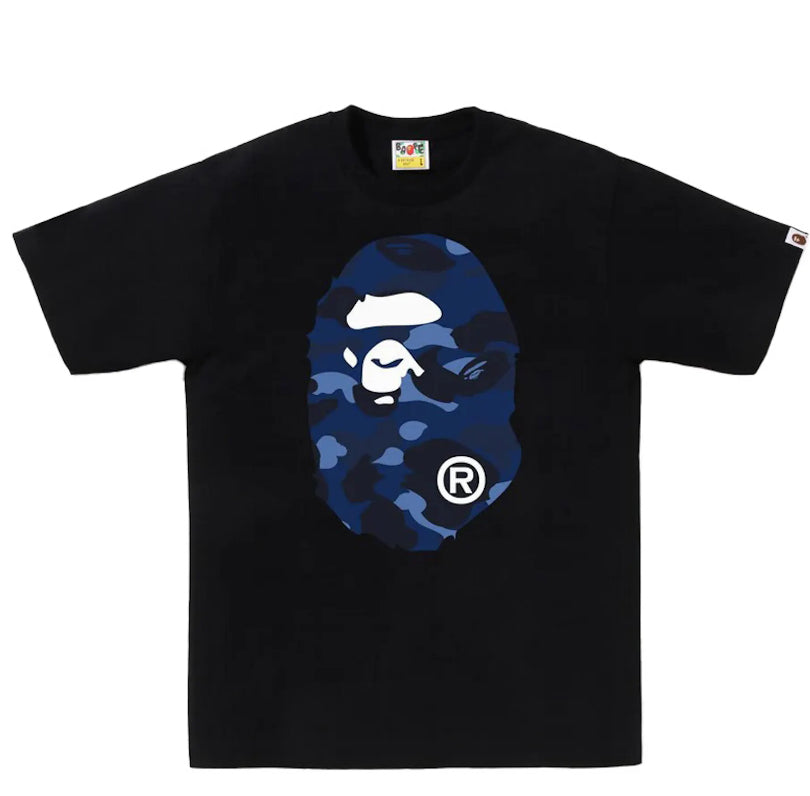 Bape Blue Camo Big Ape Head Tee