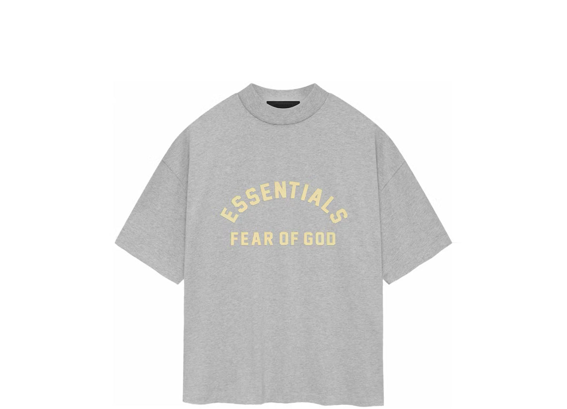Essentials Light Heather Grey Heavy Tee