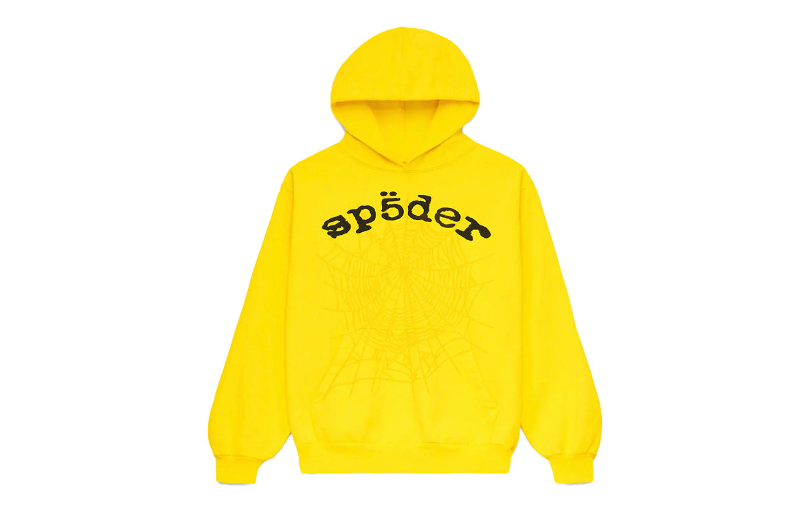 Sp5der OG Web Hoodie Yellow