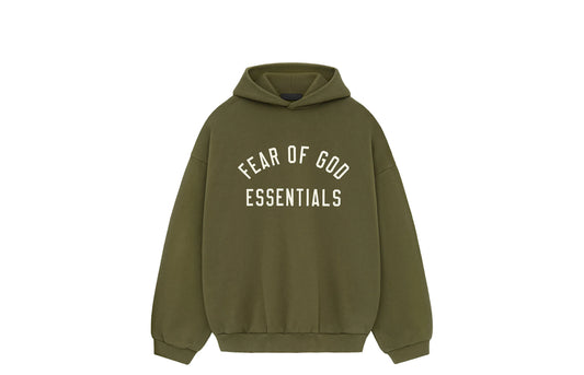 Essentials Military Green Fleece Hoodie