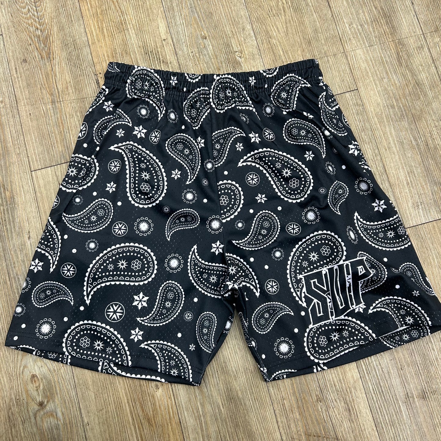 Sup white/black bandanna short