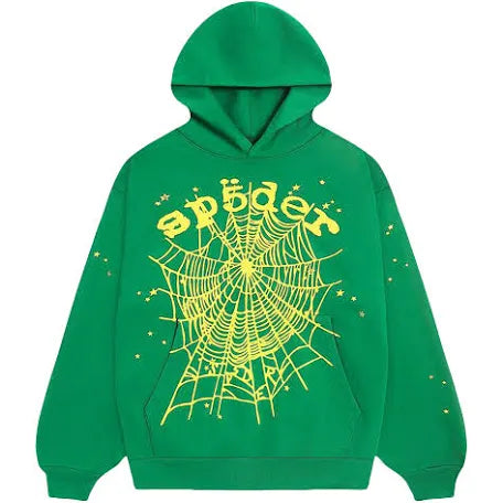 Sp5der Star OG V2 Slime Green Hoodie