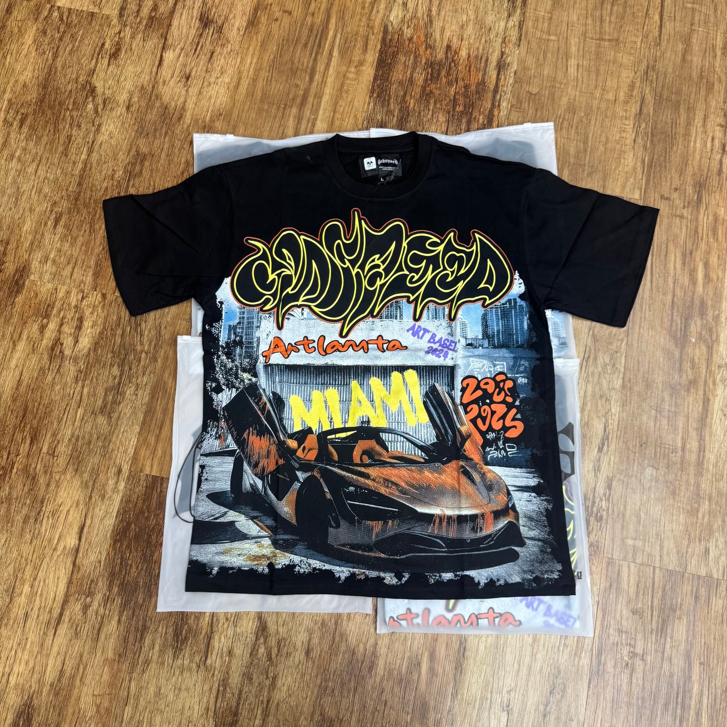 God Speed Black Miami McLaren Tee