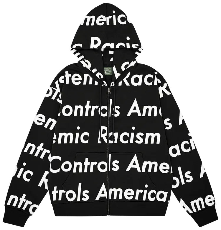 Denim Tears x Arthur Java Systemic Racism Controls American Zip up