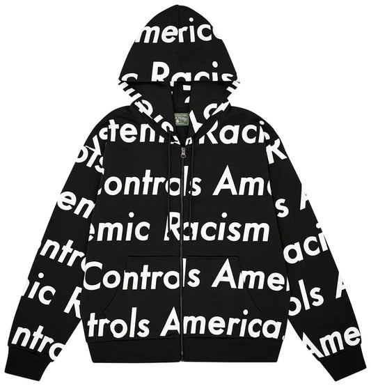 Denim Tears x Arthur Java Systemic Racism Controls American Zip up