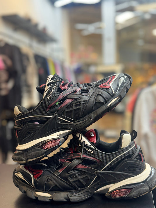 Used Balenciaga Track2 “Black Burgundy”