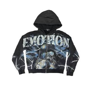 Mixed Emotion RadioActive Black Zip Up