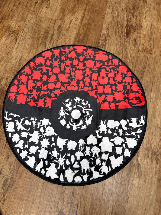 Pokeball W Pokémon Rug