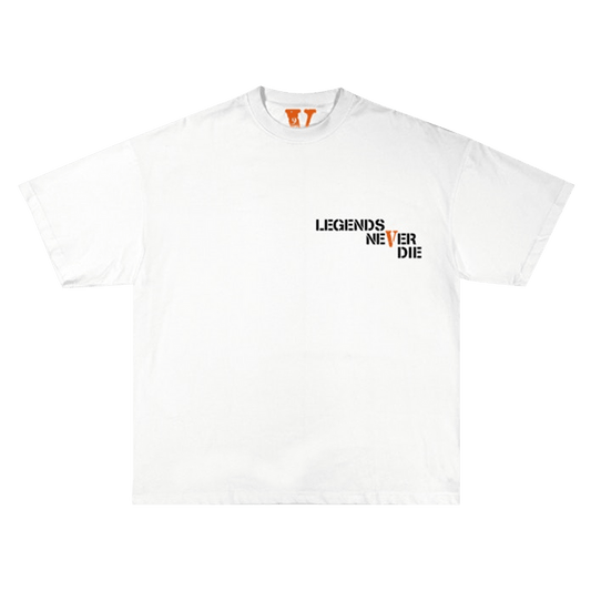 Vlone Legends Never Die “999” White Tee