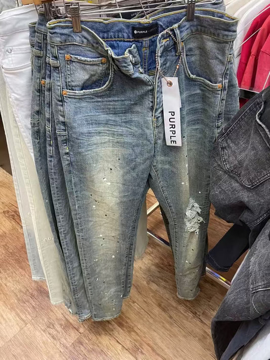 Purple jeans