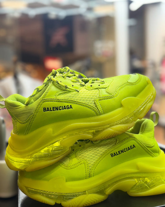 Used Balenciaga “Triple S” “Clear yellow Sole”