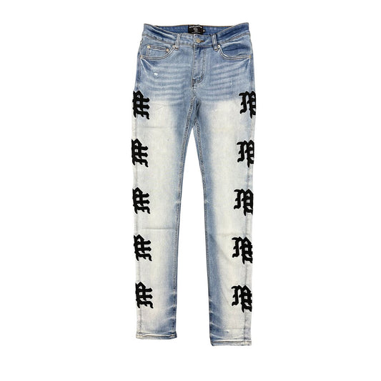 Mixed Emotions Faded Jeans