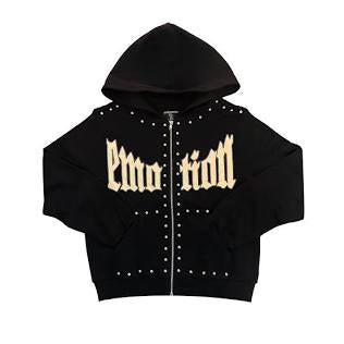 Mixed Emotion Black Zip-Up