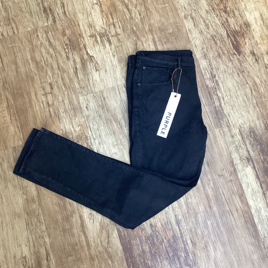 Black purple jeans