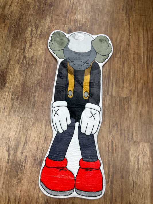 Kaws Looking Down Red Boot Rug