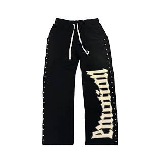 Mixed Emotion Black Sweats