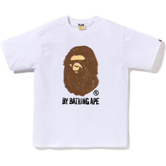 Bape White Hand Draw Ape Tee