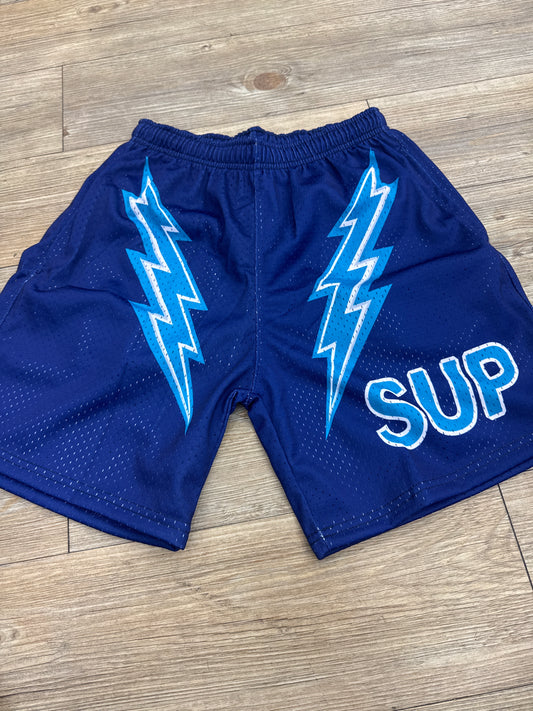 Sup Blue Bolt Shorts