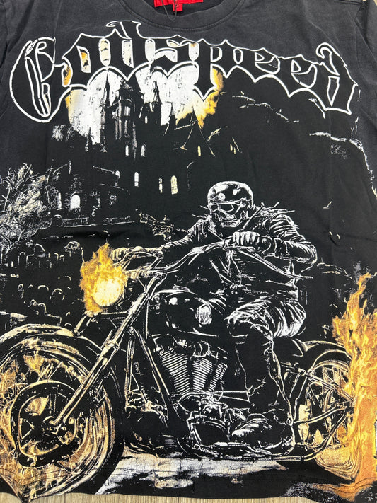 God speed black ghost rider tee