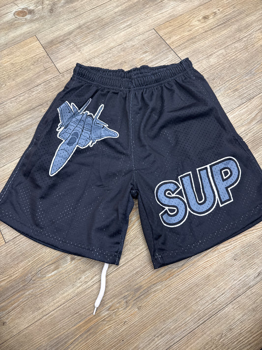 Sup Grey Fighter Jet Shorts