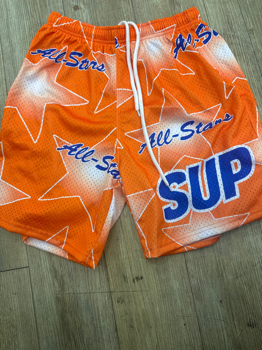 Sup Orange All Star Shorts
