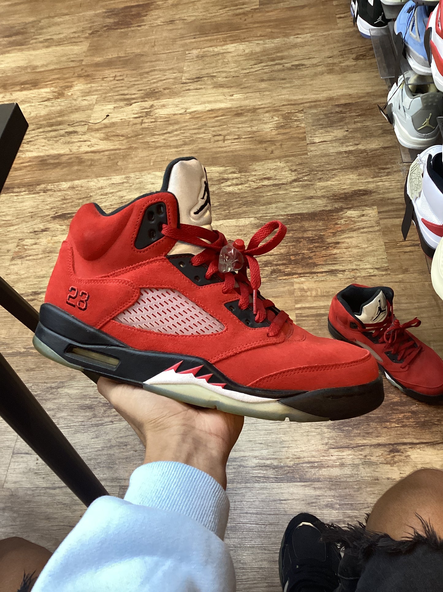 Jordan 5 raging bull used