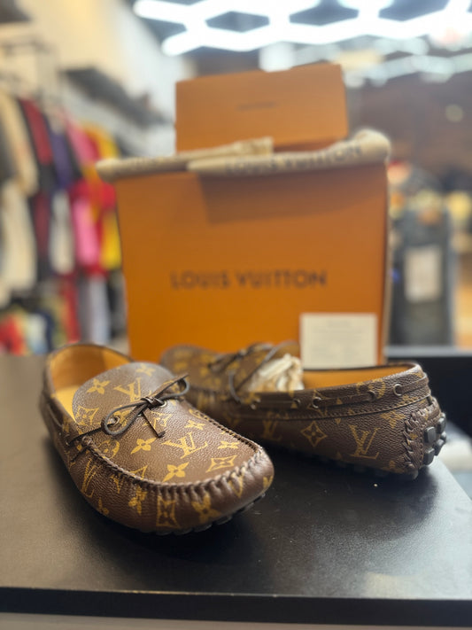 Lv Loafers “Brown Monogram”