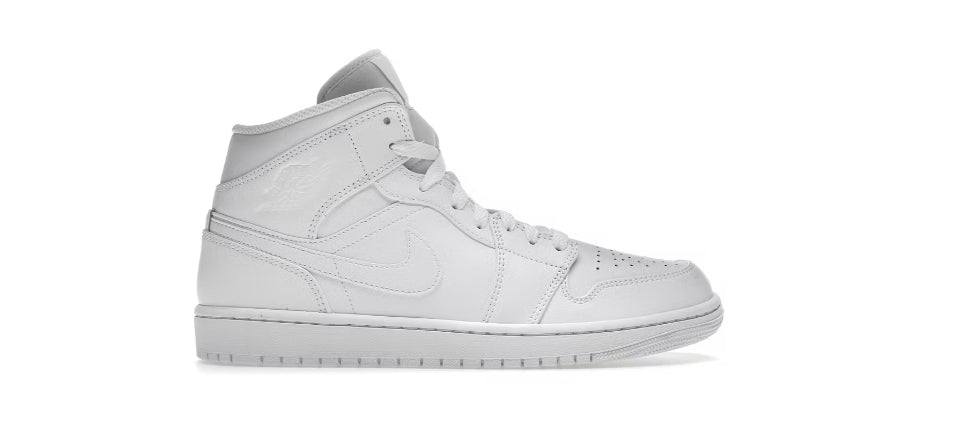 Jordan 1 mid triple white 2.0