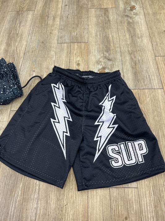 Sup black bolts shorts