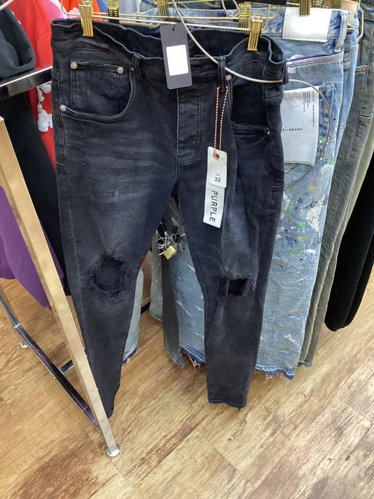 Used purple jeans black