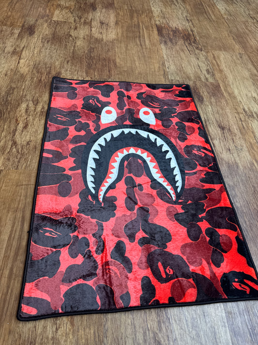 Red Bape Carpet Rug
