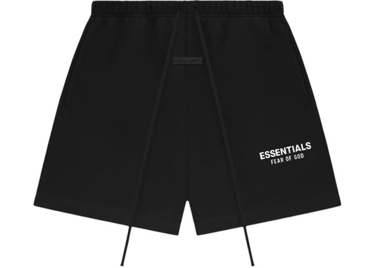 Essentials white font shorts